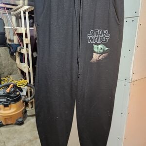 Star Wars Black Joggers with Baby Yoda Design